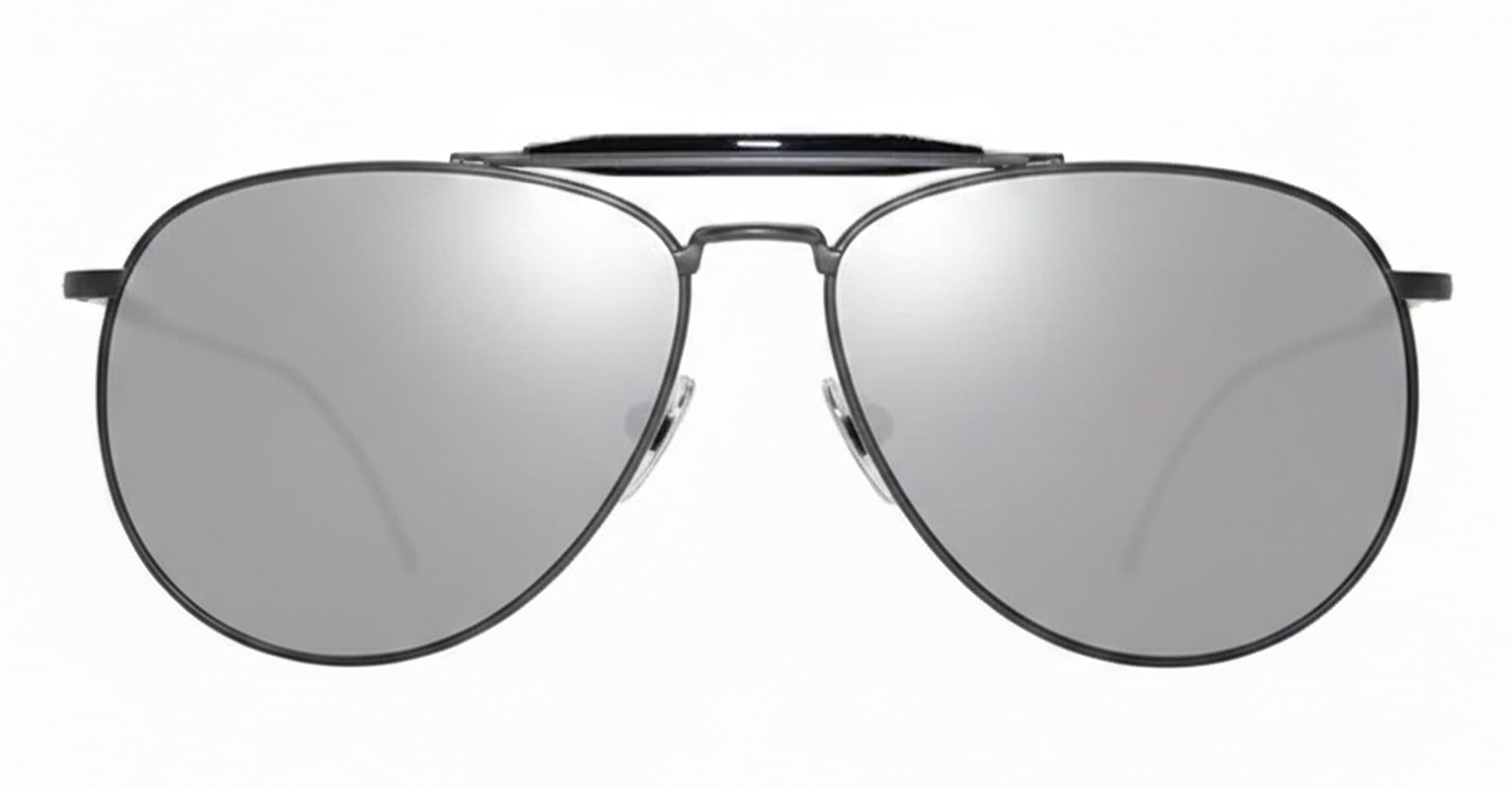 Thom Browne Aviator – Black Charcoal Nd Titanium Sunglasses – Women